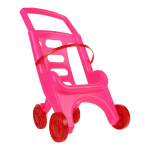 Коляска пластмассовая, розовая RRB-113 (32*28*48 см)