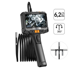 Видеоэндоскоп управляемый, экран 5", 2Мп, 1920x1080, 1м, 6.2мм, 360° iCartool IC-VC8052W