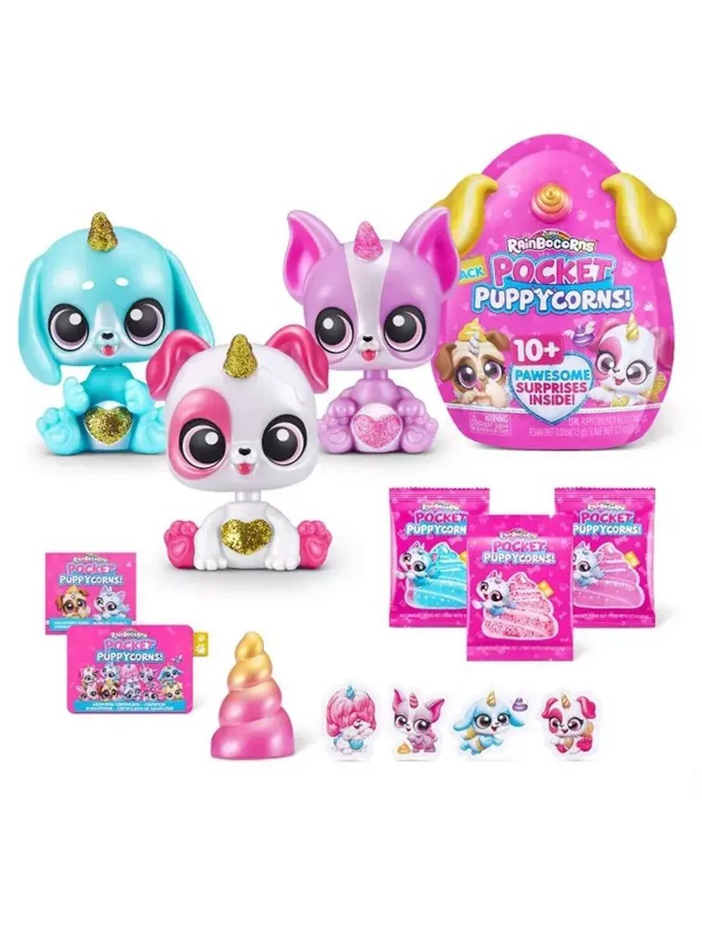 Игрушка фигурка сюрприз яйцо Rainbocorns Зуру Puppycorn