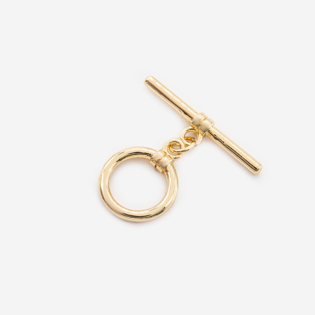 Замок тогл "Классика", диаметр кольца 14мм, позолота