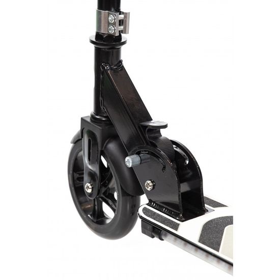 Складной двухколёсный самокат со светящимися колёсами и платформой Micar Flash 145 чёрный