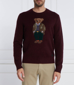 Хлопковый свитер POLO RALPH LAUREN - бордовый(710918804)