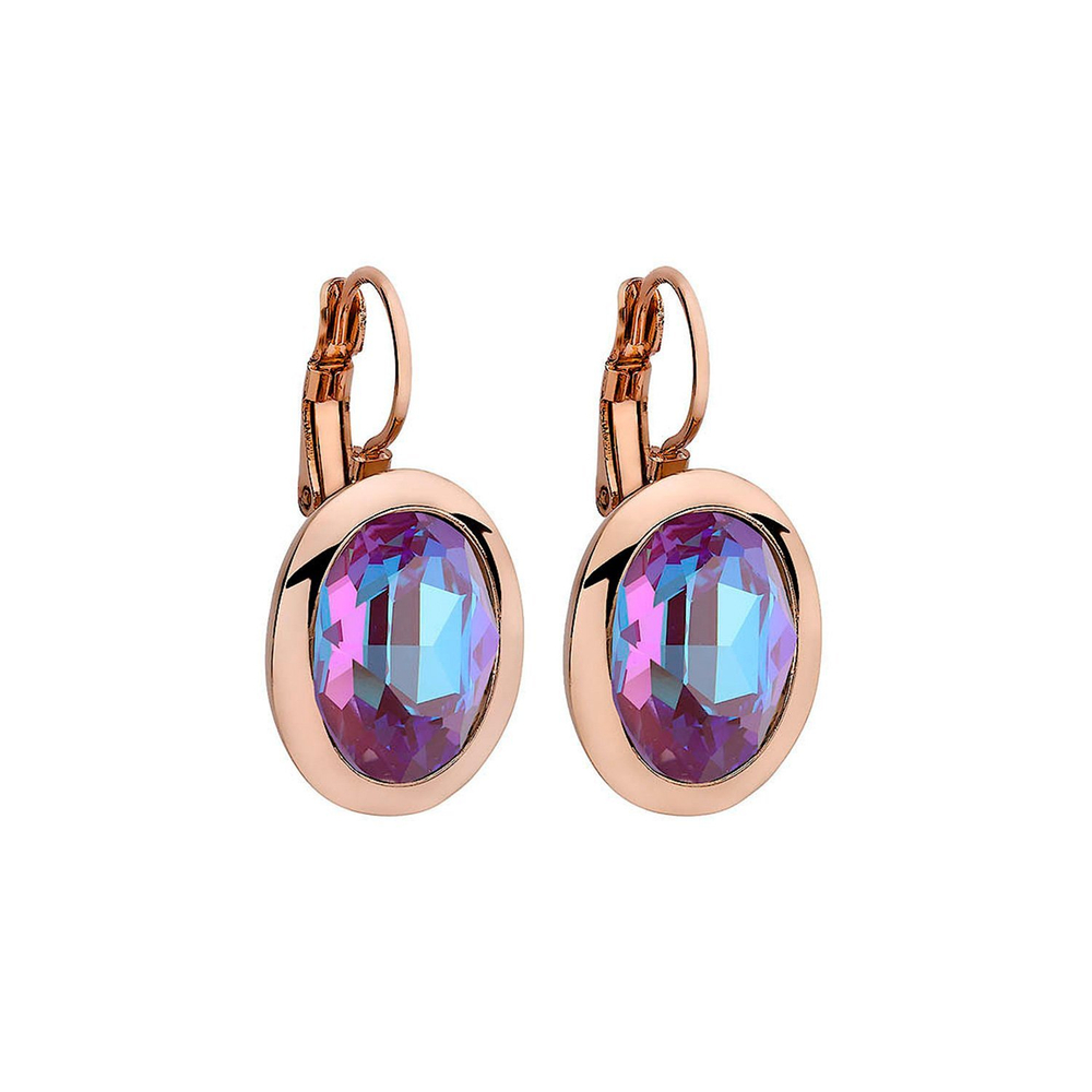 Серьги Qudo Tivola Burgundy Delite 303179 R/RG