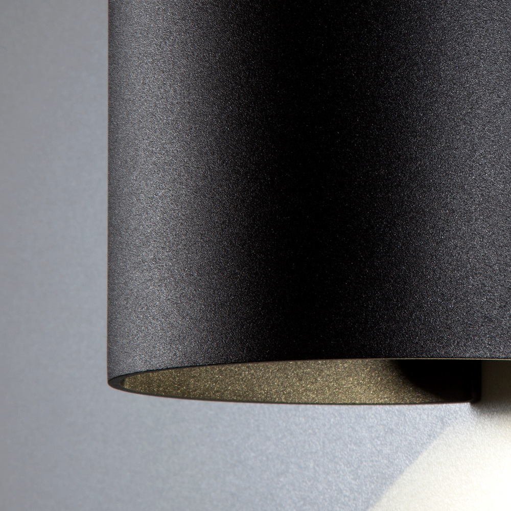 Уличный настенный светодиодный светильник Blade черный 1518 TECHNO LED