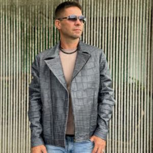 Куртки из кожи крокодила