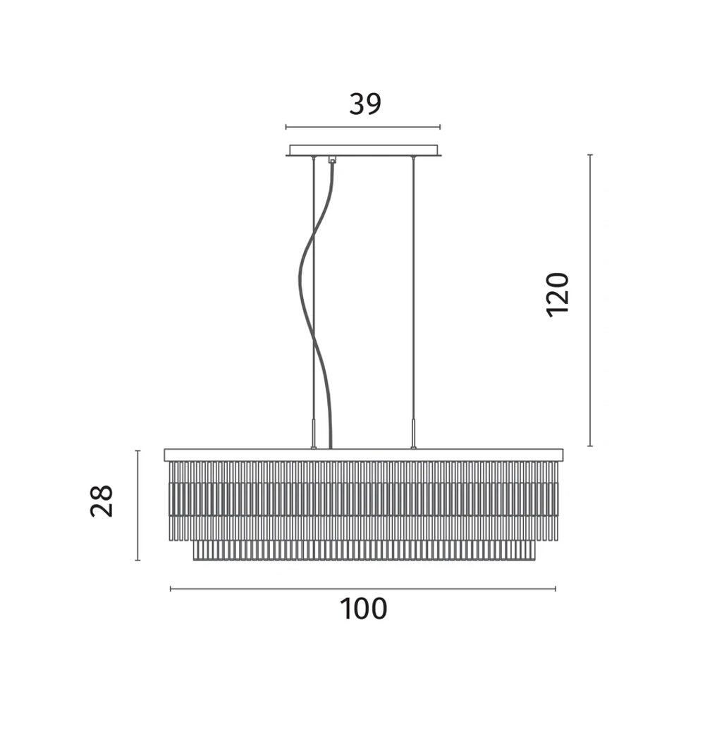Подвесная люстра Divinare BRILLANTE 6813/17 SP-7