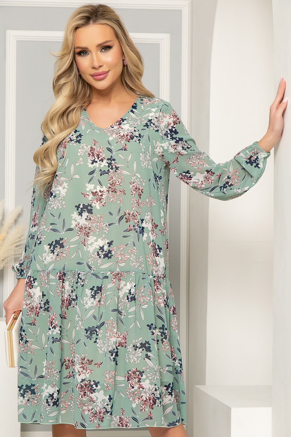 Платье "Клара" (олива) П4933 LT Collection (Акция)