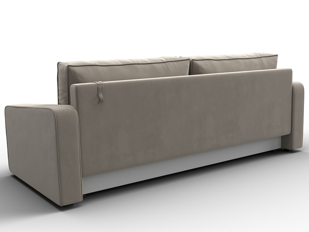 Диван прямой Лига-009 МИКРОВЕЛЬВЕТ Бежевый