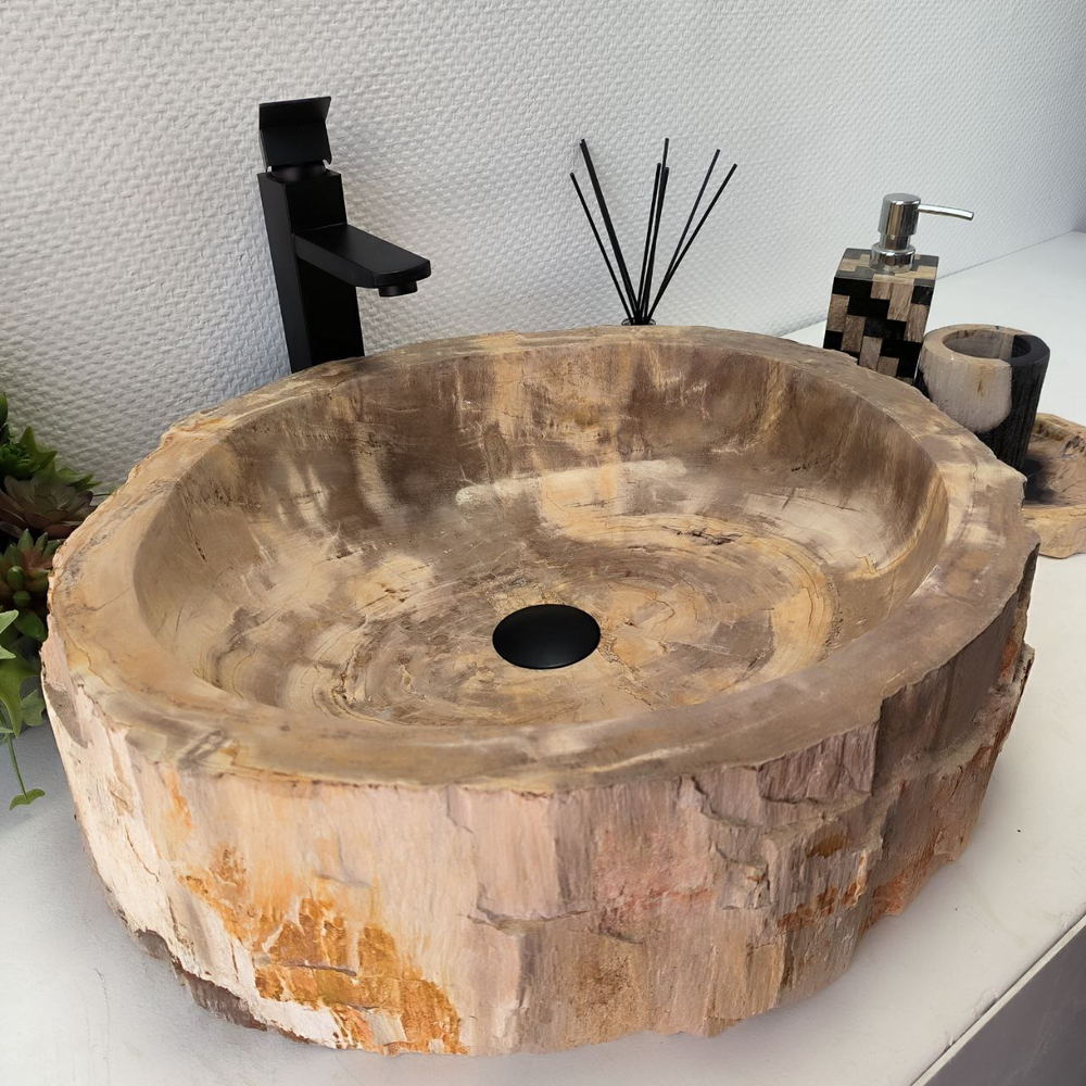 Раковина из окаменелого дерева Fossil Basin OD-02358 53*48*15 см