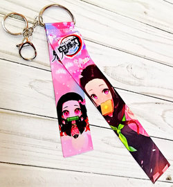 Тканевые брелоки с бубенчиками аниме "Клинок, рассекающий демонов" - Незуко