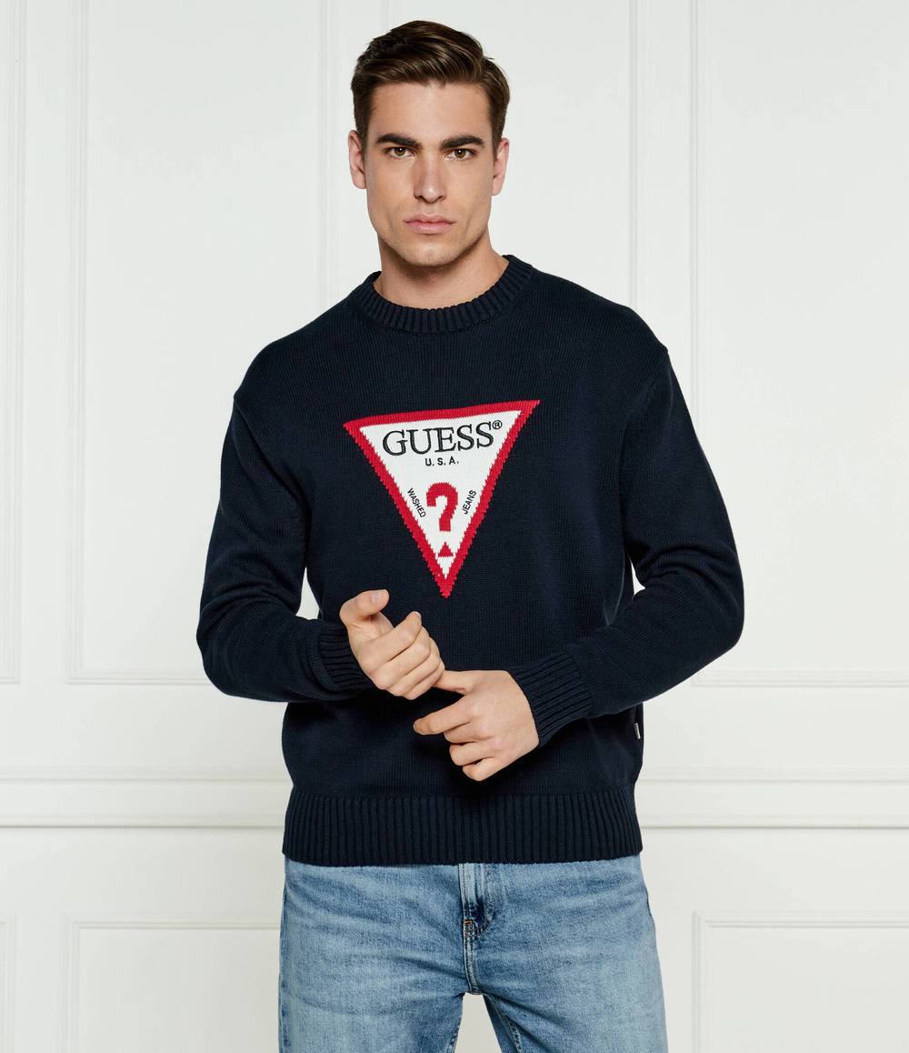 Свитер Guess Jeans - темно-синий(M4BR32 Z3HM1)