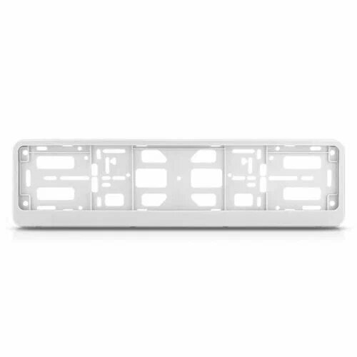 Рамка под номер "SKYWAY" пласт. с защелкой полированная белая (без надписи) (1 шт.) (S04102001)