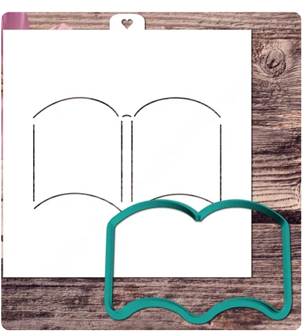 Трафарет+форма "Книга" 11 см