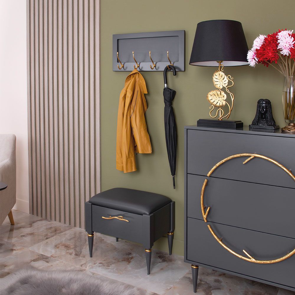 Банкетка Арт mini Серый Голд