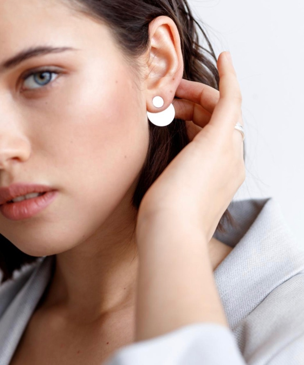 серьги double circle jackets