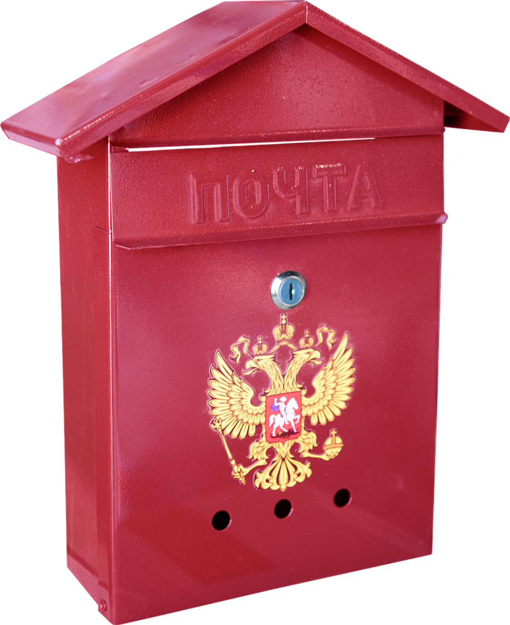 Почтовый ящик "Россия" Дом № 2 «ГЕРБ» (разные цвета)