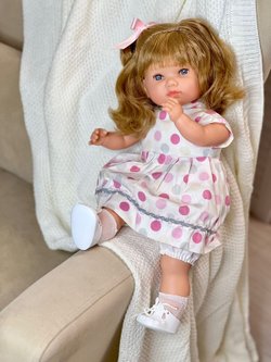 Кукла Berbesa мягконабивная 42см SANDRA в пакете (4418K)