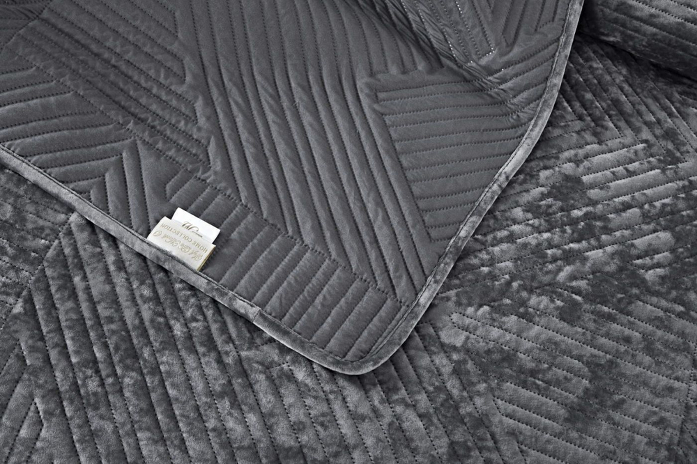 Покрывало 220х240 и 2 наволочки 50х70 Sofi De MarkO Патрисия Серая