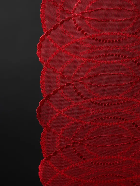 05-173 Вышивка на неэл. сетке 23 см, красный 100