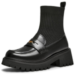 Teenmix Stretch & Sock Boots Women"s Solid Color