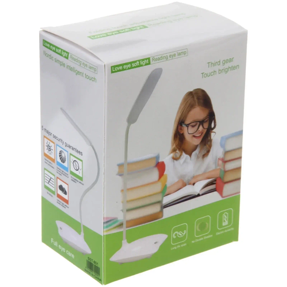 Настольная лампа «Classic» LED 30*10*5 см, USB, 2.5w 5v, Белый