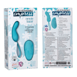 Бирюзовое виброяйцо Remote Teaser с пультом ДУ (Цвет: бирюзовый)