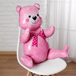 Сидячая фигура "Розовый мишка"