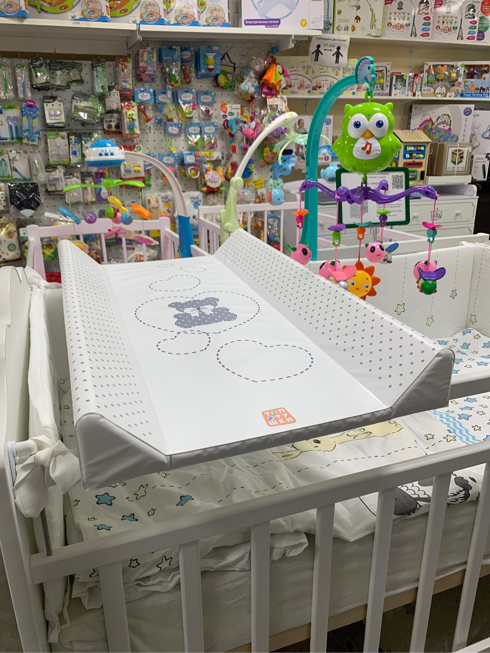 Пеленальный матрасик (Накладка) №3 Топотушки "Мой Любимый Мишка" (79*46*10 см.)