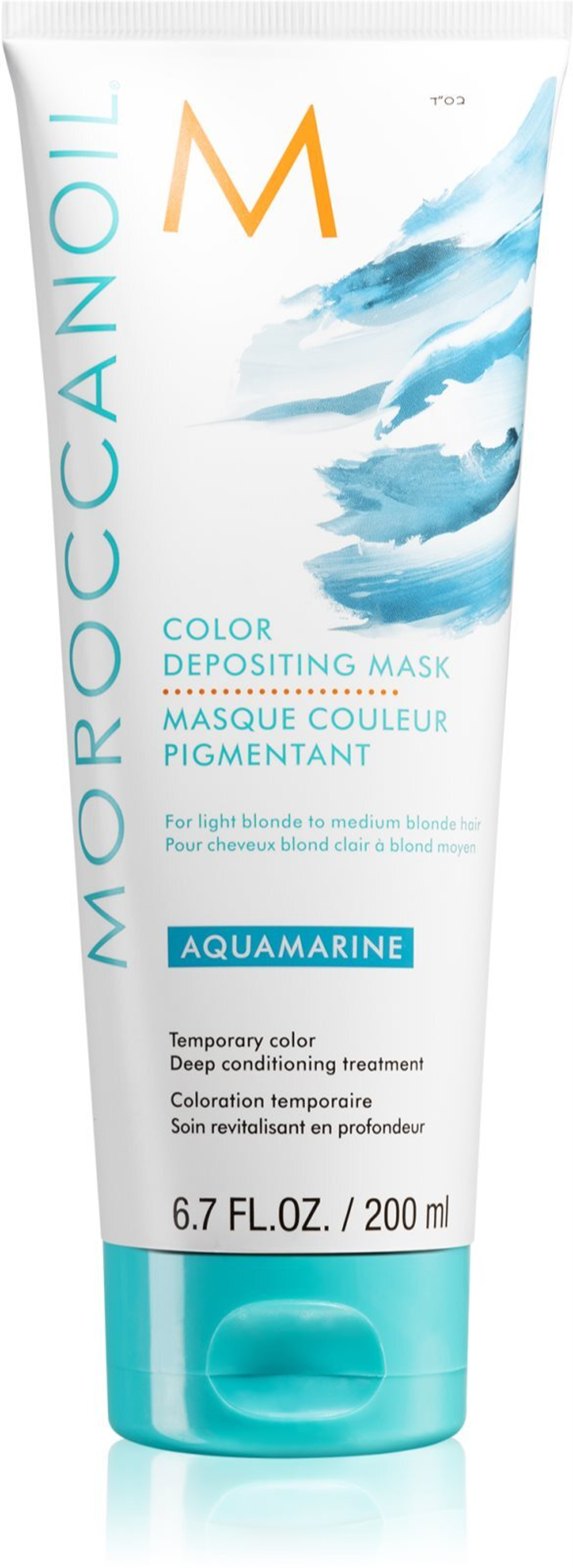 Moroccanoil Color Depositing - нежная питательная маска без стойких красящих пигментов /  Aquamarine 200  ml  / GTIN 7290113140707