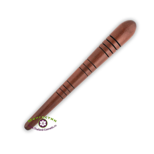 Деревянная палочка Гуаша для точечного массажа стоп (бук)