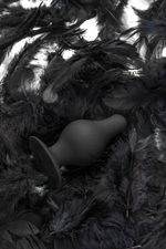 Черная анальная втулка Spade S - 8 см. (Цвет: черный)