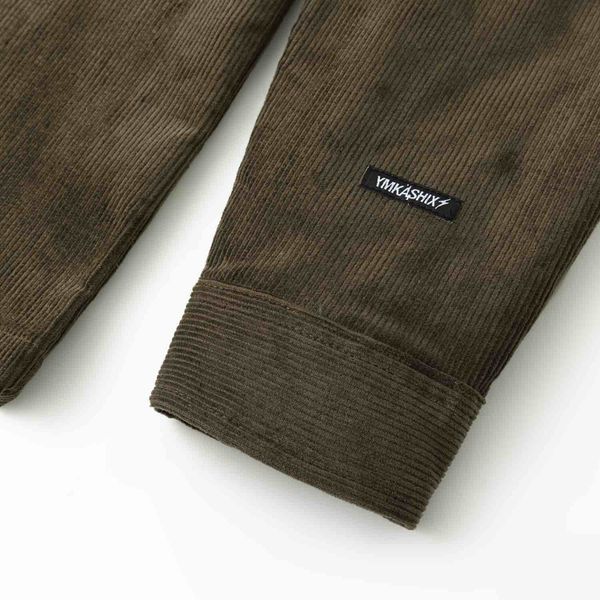 Рубашка Velvet Button темно-оливковый / графитовый - фото 8