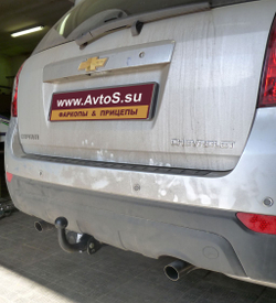 Фаркоп для Chevrolet Captiva 2006-2013 Тип шара: A. Нагрузки: 2000/100 кг, CV 05