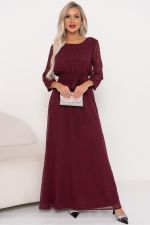 Платье Гретта (винный)-52р-р Р11-1234/2 Nikol