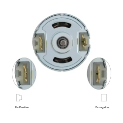 895 беззубчатый DC Motor 12-24V Высокий крутящий момент Регулируемый для электрического инструмента / DIY Небольшая дрель с двойным шарикоподшипником