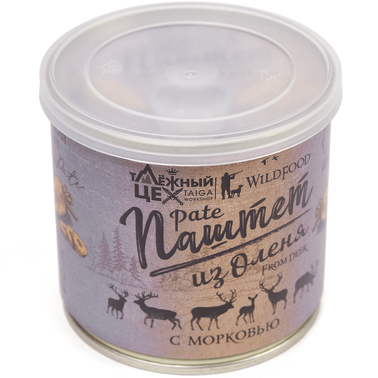 Паштет из мяса Оленя с морковью ж/б 250г.