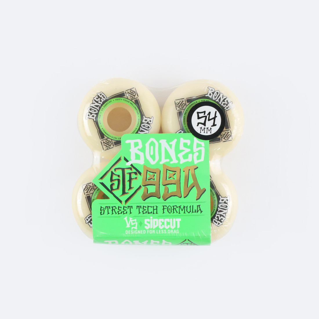 Купить Колеса Bones Street Tech Formula Sidecut (white) 99A