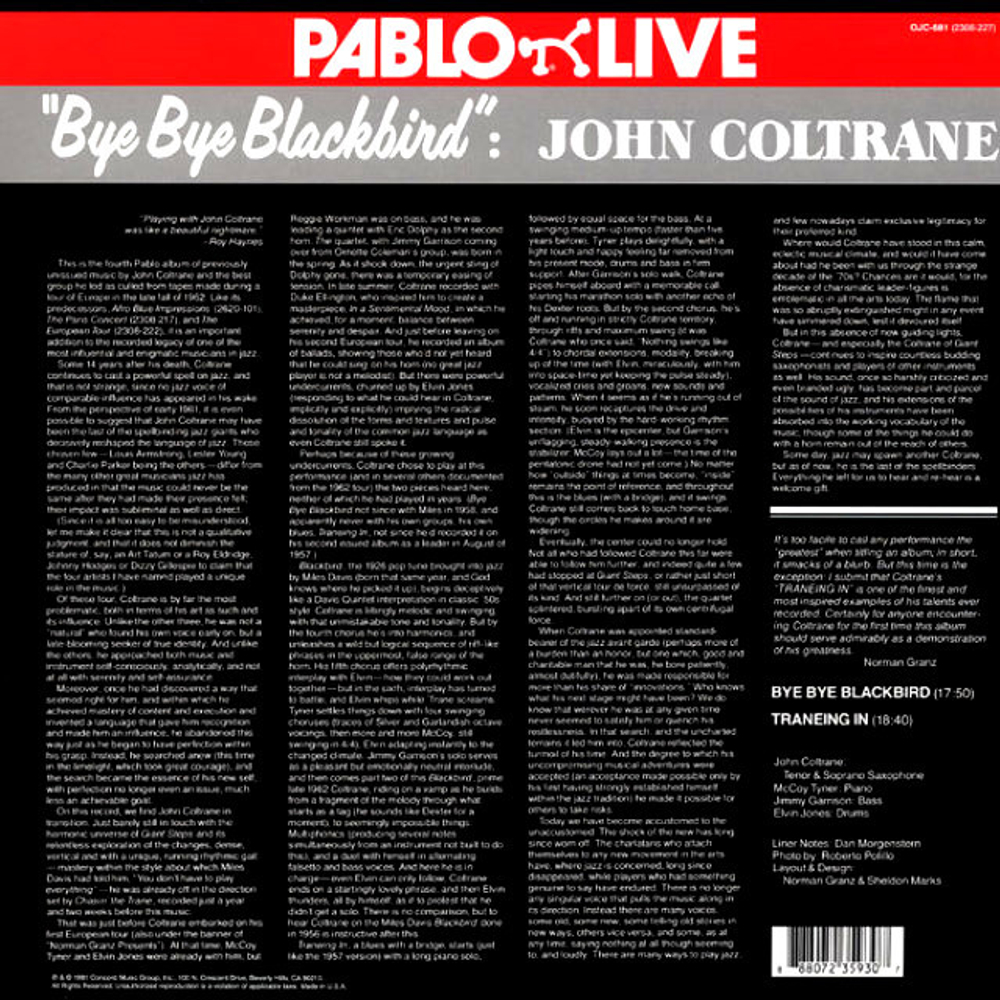 John Coltrane / Bye Bye Blackbird (LP)