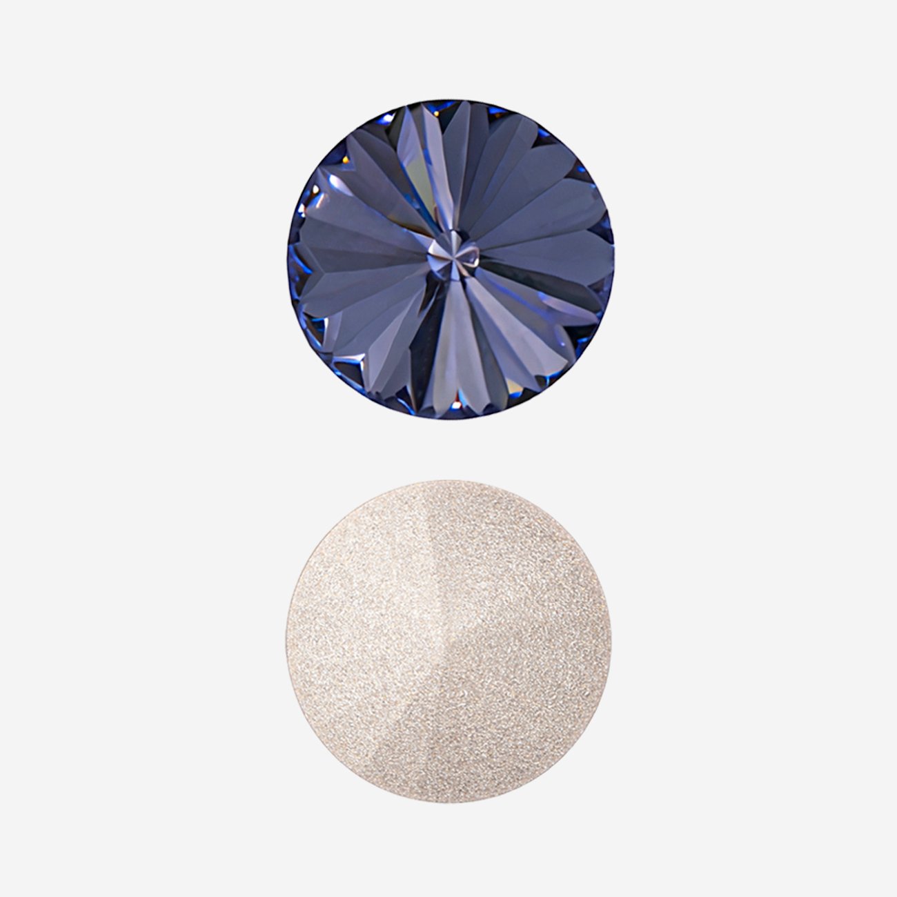 Кристалл Риволи (Rivoli), оттенок "Танзанит"/"Tanzanite", 12мм