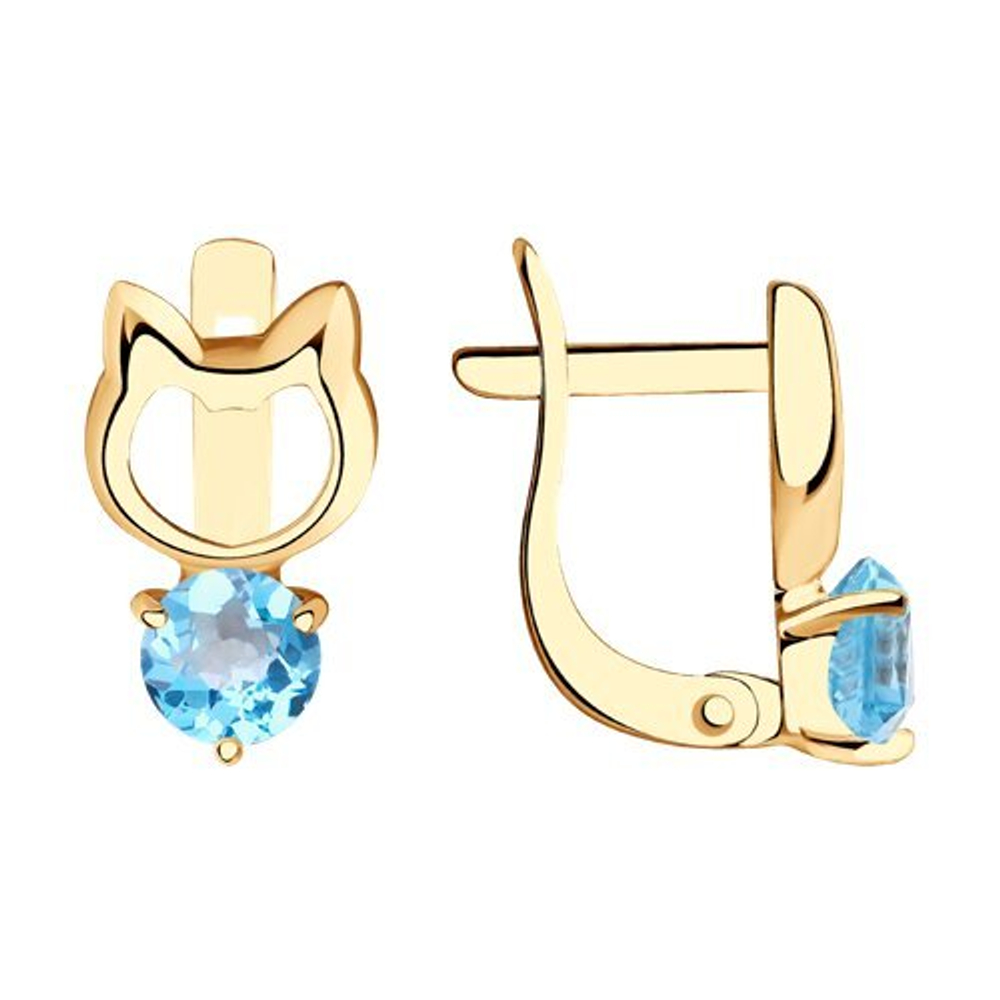 Серьги из золота 585 пробы