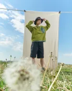 Толстовка Called a Garment Utilitarian золотая оливка