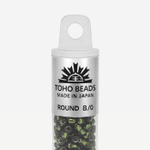 Японский бисер TOHO Round 8/0 (№37), с внутренним серебрением, прозрачный