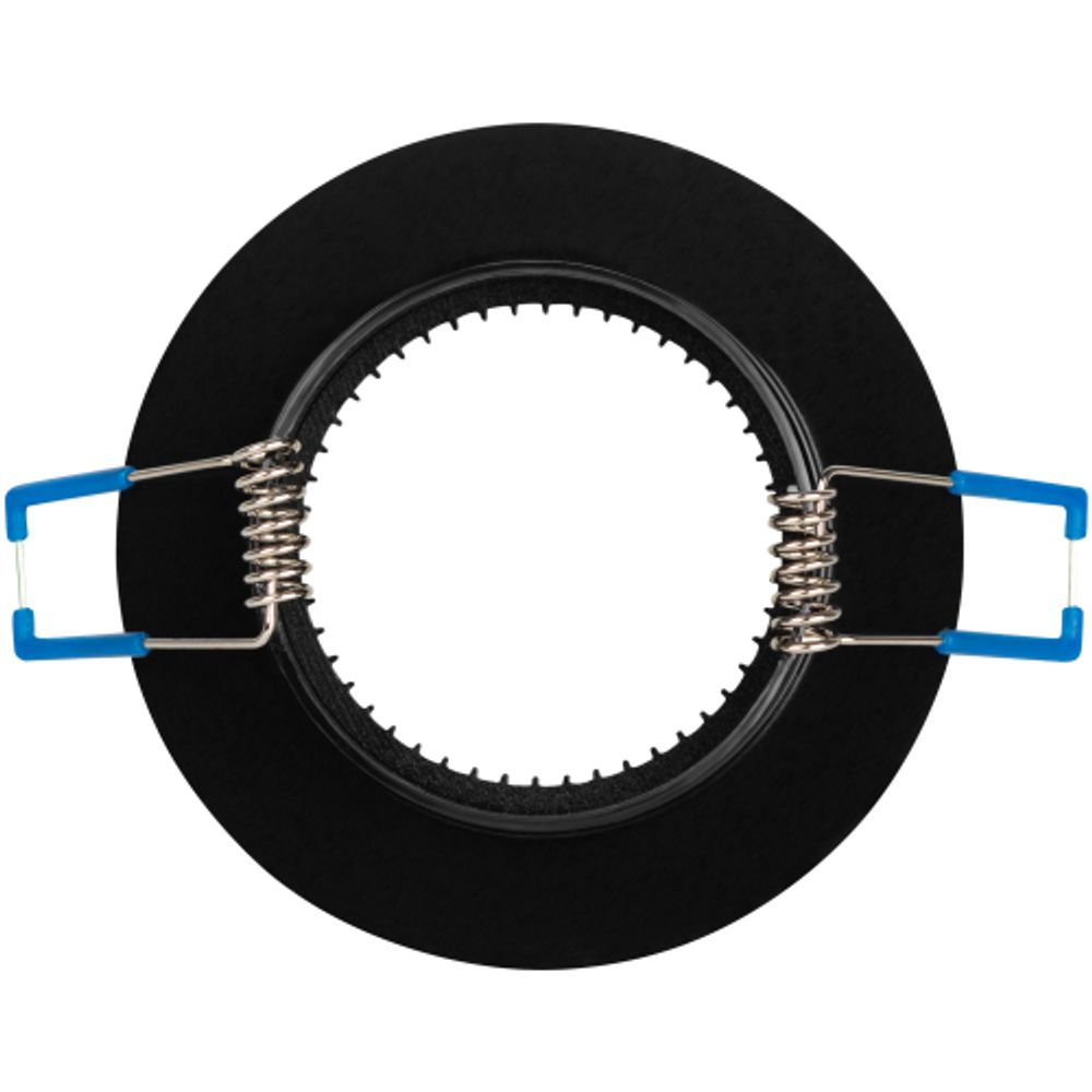 Светильник встраиваемый алюминиевый ЭРА KL32 AL/BK/1 под лампу MR16 GU5.3 черный/серебро