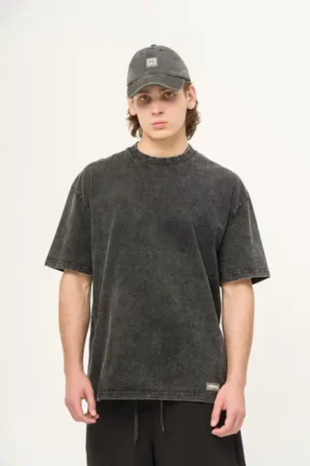 Футболка KUL'TURA "Premium" Garment Dyed Черный