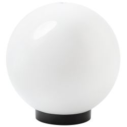 Садово-парковый светильник ЭРА НТУ 02-100-351 шар опаловый призма на опору / кронштейн IP44 Е27 max100Вт d350mm