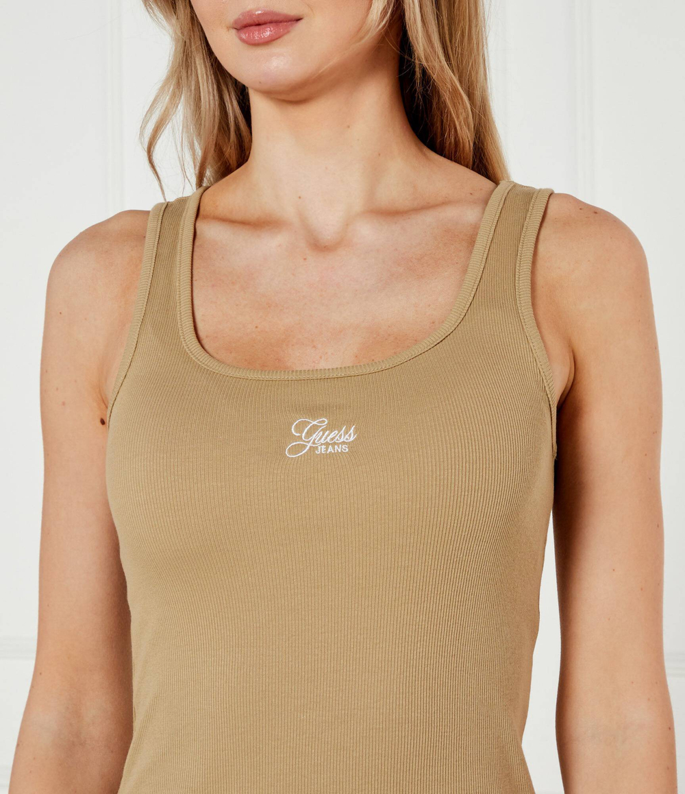 Топ Guess Jeans - бежевый(W5GP26 KA0H1)