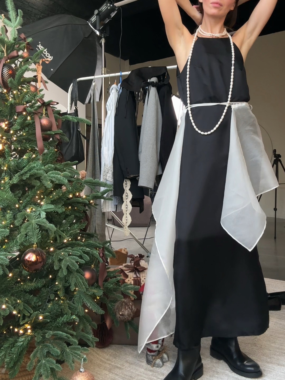 Баска-фартук/топ молочный