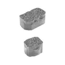 Тротуарная плитка Арена - Гранит+ Серый с черным, комплект из 2 видов плит