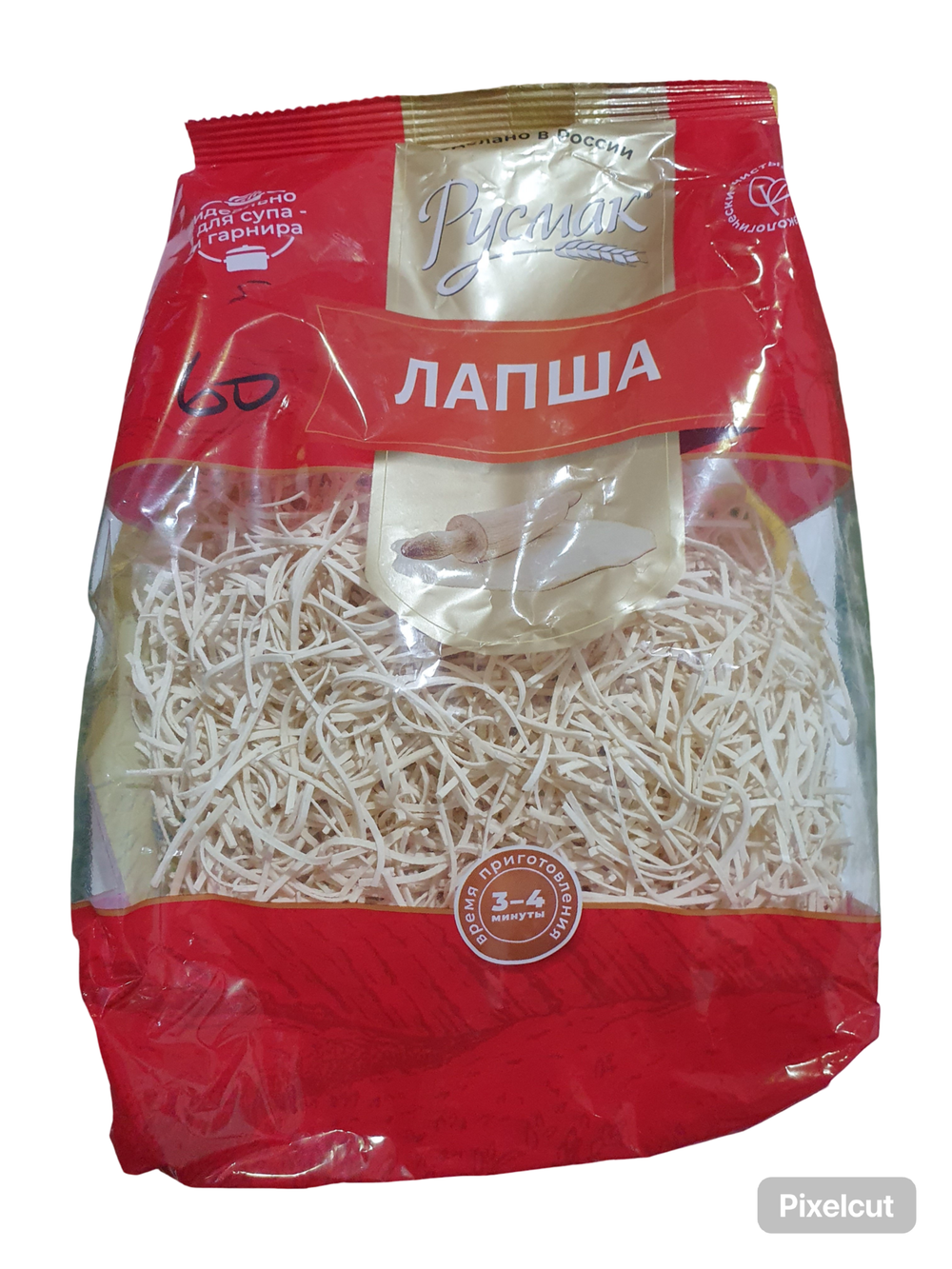 Изделие макаронное гр.в, в/с, лапша с курицой "Домашняя" лагманная", 260г
