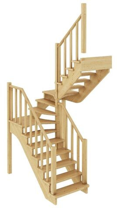 Лестница на второй этаж К-034м Правая